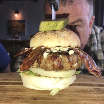 Happy Jacks Burger Bar - The new one. Fabulous! "Happy Jack" with bacon - American Near Me - Rockaway Park, New York