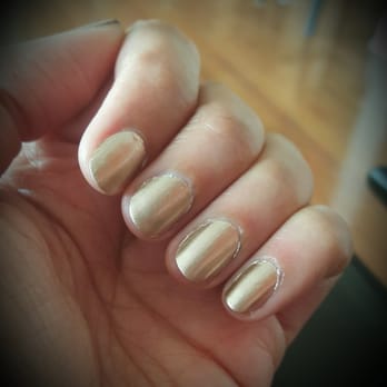 Nail Concepts - Golden mani...cut my cuticles a little deep...:/ - Nail Salons Near Me - Hoboken, New Jersey Nail Concepts - Golden mani...cut my cuticles a little deep...:/ - Nail Salons Near Me - Hoboken, New Jersey