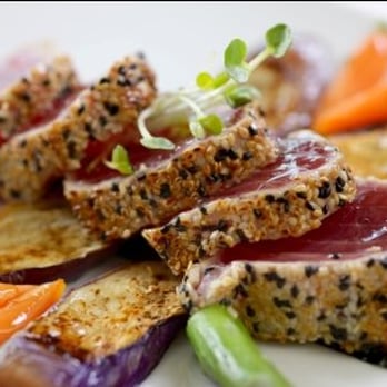 Zone Healthy - Keto Seared Sesame-Crusted Ahi Tuna | Healthy food delivery in Los Angeles - Food Delivery Services Near Me - North Hollywood, California Zone Healthy - Keto Seared Sesame-Crusted Ahi Tuna | Healthy food delivery in Los Angeles - Food Delivery Services Near Me - North Hollywood, California