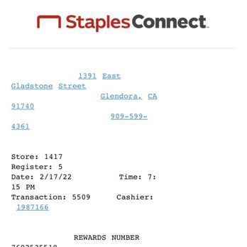 Staples - Printing Services Near Me - Glendora, California