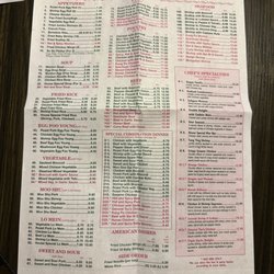 China Taste Restaurant - Menu