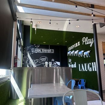 Mendocino Farms - Kids corner with kid sized chairs - Sandwiches Near Me - Irvine, California Mendocino Farms - Kids corner with kid sized chairs - Sandwiches Near Me - Irvine, California