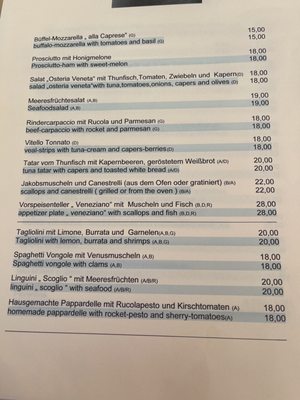 Menu photo 3 Osteria Veneta Innere Stadt, 2