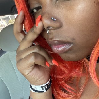 Lucky 7 Tattoo - Pierced through the BOTTOM PIECE of my nose. - Tattoo Near Me - San Bernardino, California Lucky 7 Tattoo - Pierced through the BOTTOM PIECE of my nose. - Tattoo Near Me - San Bernardino, California