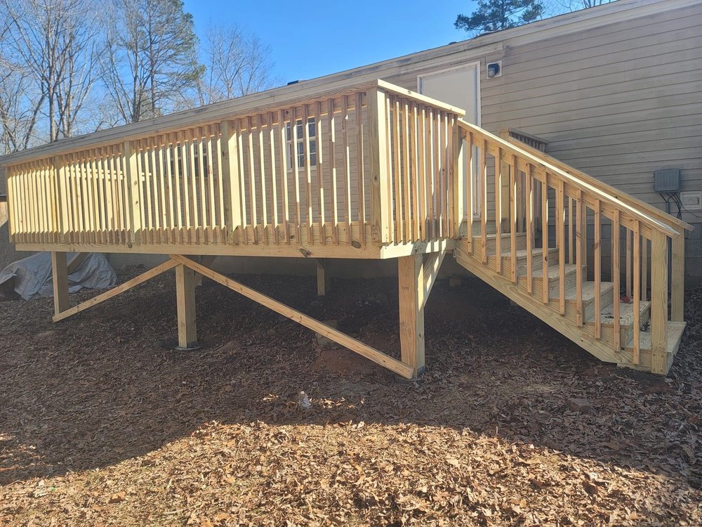 Slide of Construction of Deck & Porch