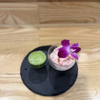 Kuidaore Handroll Bar - Matcha Affogato (strawberry ice cream) - Bars Near Me - Oakland, California
