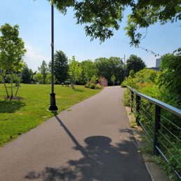 Green space and path