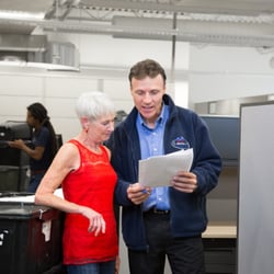 Matco Moving Solutions - Our Sales Manager, Leon and our client at Grant MacEwan University.