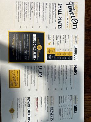 Menu photo 7 Towel City Tavern Kannapolis, NC