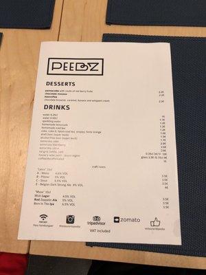 Menu photo 1 Peebz Porto, 13 Menu photo 1 Peebz Porto, 13