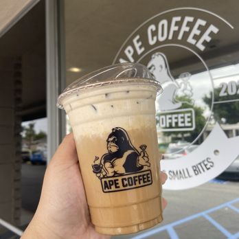 Ape Coffee - pumpkin spice oat latte w/ pumpkin cream top - Coffee & Tea Near Me - Orange, California
