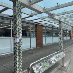 Commercial-Broadway SkyTrain Station - 99 B-Line waiting area~ (Broadway)