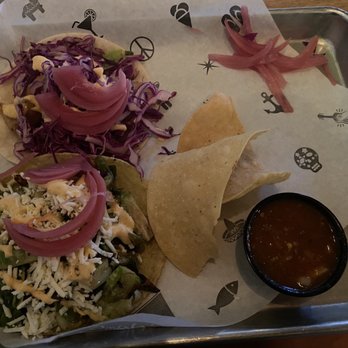 Diego Pops - Cod taco & Brussels Sprout taco - à la carte 5.00 each - Cocktail Bars Near Me - Scottsdale, Arizona