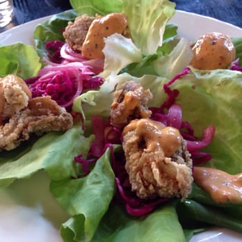 Row 34 - Seaport - Lettuce cups with crispy oysters and aioli - New American Near Me - Boston, Massachusetts Row 34 - Seaport - Lettuce cups with crispy oysters and aioli - New American Near Me - Boston, Massachusetts