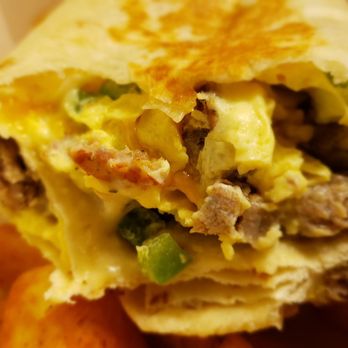 Caffe’ E Dolci - Sausage breakfast burrito, fresh cooked - Coffee & Tea Near Me - St. Louis, Missouri Caffe’ E Dolci - Sausage breakfast burrito, fresh cooked - Coffee & Tea Near Me - St. Louis, Missouri