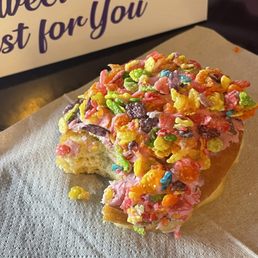 Fruity Pebble Donut