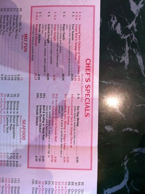 Menu photo 5 Wong's Express Midlothian, TX