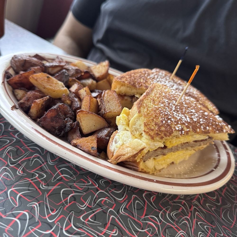 Triangle Diner - French Toast Club Sandwich - Diners Near Me - Saratoga Springs, New York Triangle Diner - French Toast Club Sandwich - Diners Near Me - Saratoga Springs, New York