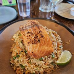 Paper Plane - The Loft - Fried rice with salmon!