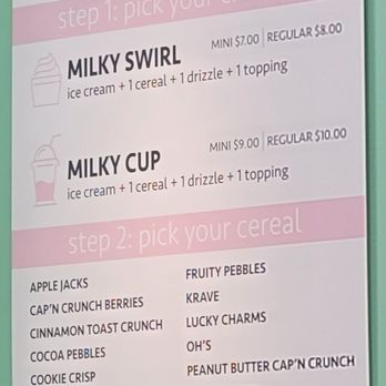 Milky Cereal Bar - Ice Cream & Frozen Yogurt Near Me - Kapolei, Hawaii Milky Cereal Bar - Ice Cream & Frozen Yogurt Near Me - Kapolei, Hawaii