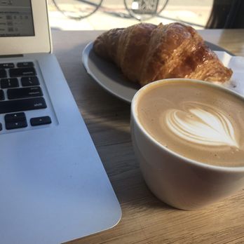 Rose Park Coffee Roasters - Triple shot cappuccino and plain croissant. - Coffee & Tea Near Me - Long Beach, California Rose Park Coffee Roasters - Triple shot cappuccino and plain croissant. - Coffee & Tea Near Me - Long Beach, California