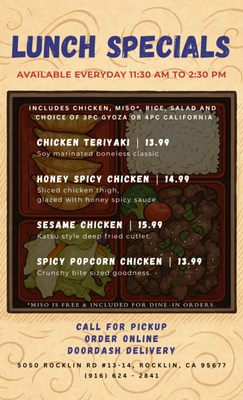 Menu photo 1 Tokyo Dori Sushi and Grill Rocklin, CA