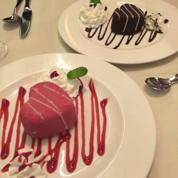 Jacky's Waterplace - Red chocolate heart with vanilla gelato, and dark chocolate heart with chocolate gelato. - Sushi Bars Near Me - Providence, Rhode Island Jacky's Waterplace - Red chocolate heart with vanilla gelato, and dark chocolate heart with chocolate gelato. - Sushi Bars Near Me - Providence, Rhode Island