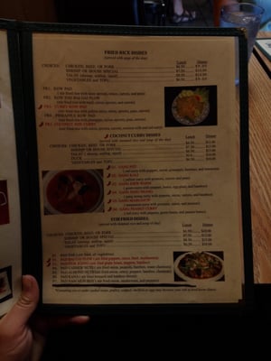 Menu photo 3 Thai Cafe Traverse City, MI
