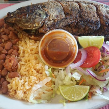 La Hacienda Market - Fried Mojarra with rice, beans and salad - Mexican Near Me - Tulsa, Oklahoma La Hacienda Market - Fried Mojarra with rice, beans and salad - Mexican Near Me - Tulsa, Oklahoma