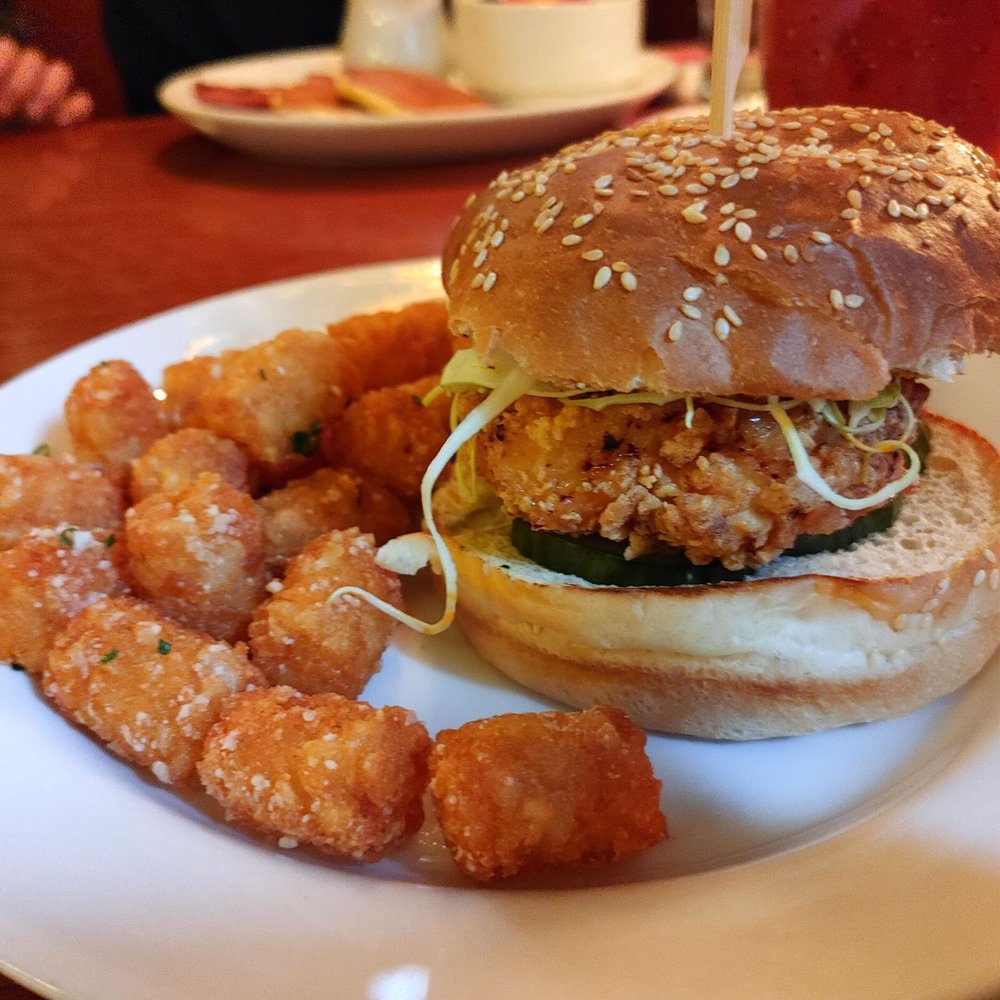 Black Rabbit Restaurant & Bar - Spicy chicken sandwich (Korean style). - Bars Near Me - Troutdale, Oregon Black Rabbit Restaurant & Bar - Spicy chicken sandwich (Korean style). - Bars Near Me - Troutdale, Oregon