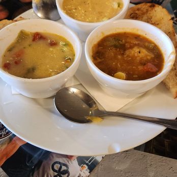 Chapter 2 - Soup medley! Artichoke, corn chowder and Tuscan - New American Near Me - Tracy, California