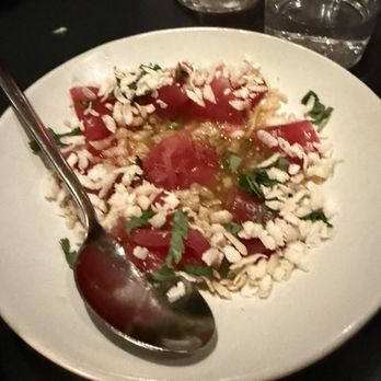 Loring Place - TUNA crudo... not my favorite tuna crudo... more like a ceviche - Desserts Near Me - New York, New York Loring Place - TUNA crudo... not my favorite tuna crudo... more like a ceviche - Desserts Near Me - New York, New York