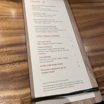 Alaia - Menu - dessert - Asian Fusion Near Me - Kahuku, Hawaii Alaia - Menu - dessert - Asian Fusion Near Me - Kahuku, Hawaii