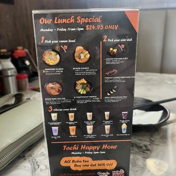 Tachi Ramen & Tea Bar - Lunch specials - Bubble Tea Near Me - Las Vegas, Nevada