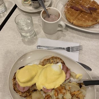 The Flame Diner - Eggs Benedict - Diners Near Me - New York, New York