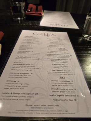 Menu photo 8 Chu Mai Sacramento, CA