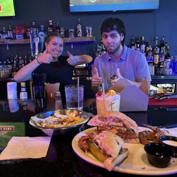 The awesome bartenders.... Please forgive me, I forgot their names but they were awesome at their job. Great people for sure.