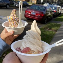chocolate coconut w/ sprinkles + tamarind lime w/ organic fruity bears!