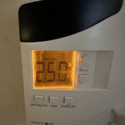 broken thermostat that only stays at 25 celsius