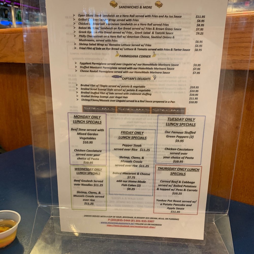 Meadowlands Diner - Dinner specials - Diners Near Me - Carlstadt, New Jersey