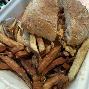 Sal's Burgers - Grilled chicken sandwich and fries - Burgers Near Me - San Mateo, California