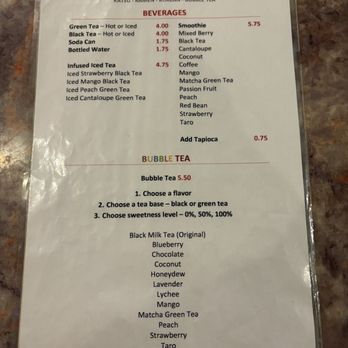 Tokyo Tonkatsu - Beverage menu (Jan '24) - Japanese Near Me - Eugene, Oregon