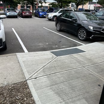 CAVA - Seems very illegal to block a ramp where wheelchair users would come up. - Mediterranean Near Me - Westbury, New York