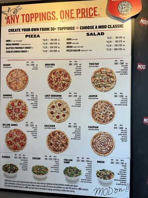 Menu photo 2 MOD Pizza Austin, TX Menu photo 2 MOD Pizza Austin, TX