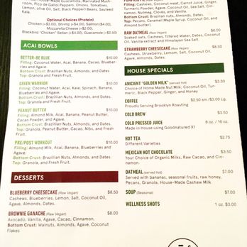 Fuel Juice Bar - Menu. January 2017. - Juice Bars & Smoothies Near Me - Brooklyn, New York Fuel Juice Bar - Menu. January 2017. - Juice Bars & Smoothies Near Me - Brooklyn, New York