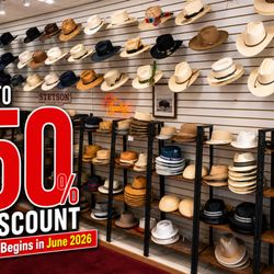 Pasadena Hat Shop - 30th Year Anniversary 

All items upto 50% off