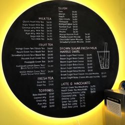 Sweet Shady Shack - Their menu (all of which is hand written might I add).