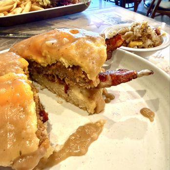 Kona Biscuit - Kamuela biscuit with a side of fried rice - Breakfast & Brunch Near Me - Waikoloa, Hawaii
