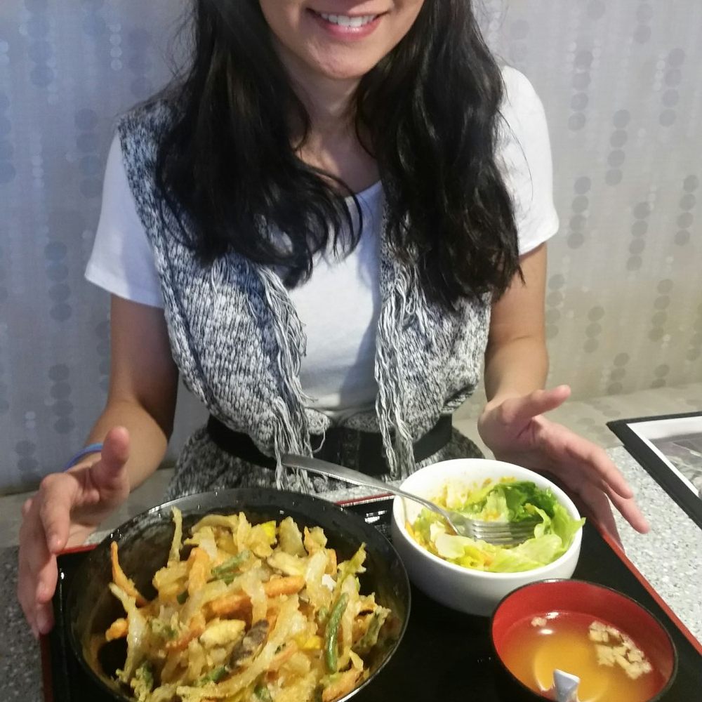 Asian ABQ - Lauren enjoying her Vegeten-Don - Local Flavor Near Me Asian ABQ - Lauren enjoying her Vegeten-Don - Local Flavor Near Me