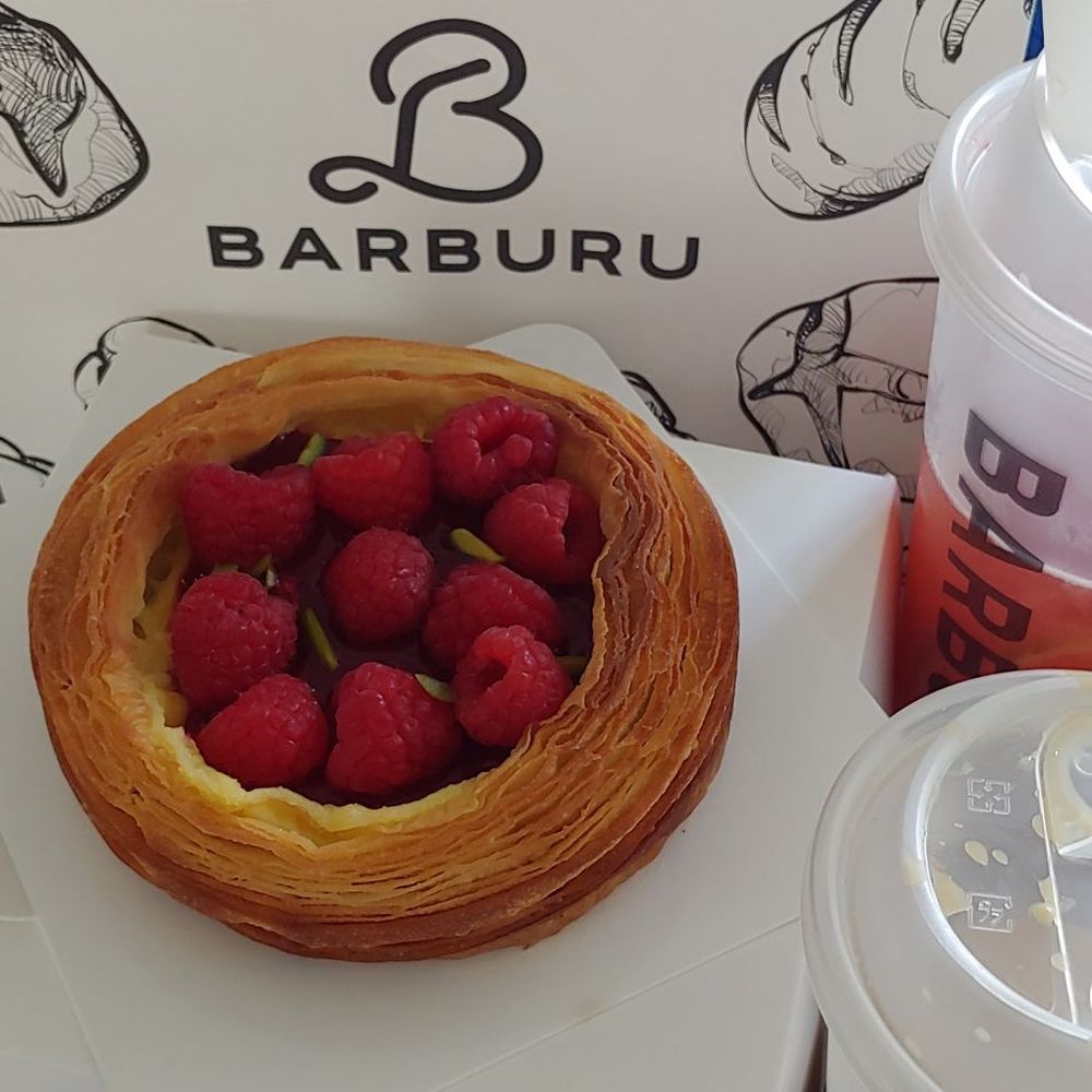 Barburu - A signature pastry. This 4" pie is exquisite. The custard cream and sauce complement perfectly - Bakeries Near Me - Mississauga, Ontario Barburu - A signature pastry. This 4" pie is exquisite. The custard cream and sauce complement perfectly - Bakeries Near Me - Mississauga, Ontario